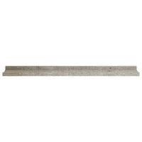 Yuli Wall Shelf Set of 2, Concrete Gray, Raised Ledge Design 32 Inch - BM340443