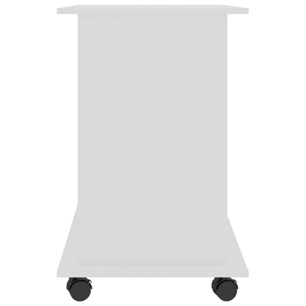 Gulo Computer Desk, 2 Shelves, Keyboard Tray, 32 Inch, White Wood - BM340448