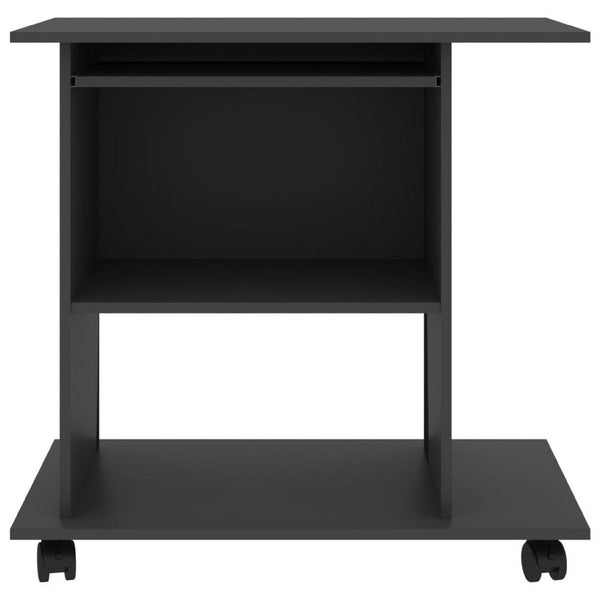 Gulo Computer Desk, 2 Shelves, Keyboard Tray, 32 Inch, Gray Wood - BM340450