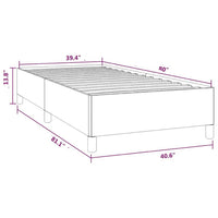 Low Profile Twin XL Bed Frame, Gray Velvet Fabric Upholstery - BM340454