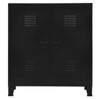 Storage Chest, 39 Inch, Black Powder Coated Steel, Bracket Legs - BM340456