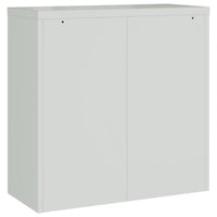 Filing Cabinet, Matte Gray Steel Body, 2 Adjustable Shelves, 35 Inch - BM340457