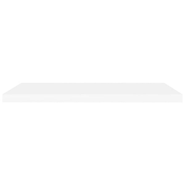 Zyno Floating Wall Shelf, 35 Inch, Glossy White MDF Body - BM340461