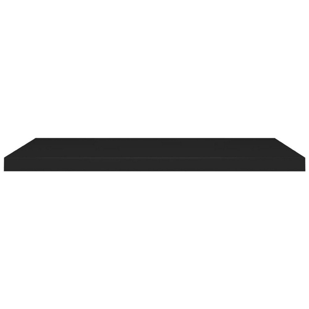 Zyno Floating Wall Shelf, 35 Inch, Matte Black MDF Body - BM340462