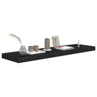 Zyno Floating Wall Shelf, 35 Inch, Matte Black MDF Body - BM340462