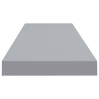 Zyno Floating Wall Shelf, 35 Inch, Matte Gray MDF Body - BM340463