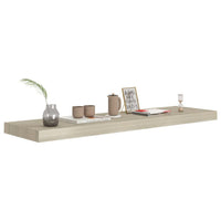 Zyno Floating Wall Shelf, 35 Inch, Oak Brown MDF Body - BM340464
