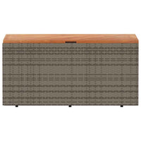 Gia Outdoor Garden Storage Box, Brown Wood Lid, Gray, 43 Inch - BM340473