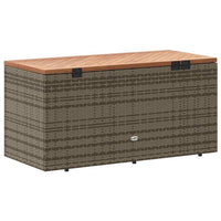 Gia Outdoor Garden Storage Box, Brown Wood Lid, Gray, 43 Inch - BM340473