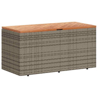 Gia Outdoor Garden Storage Box, Brown Wood Lid, Gray, 43 Inch - BM340473