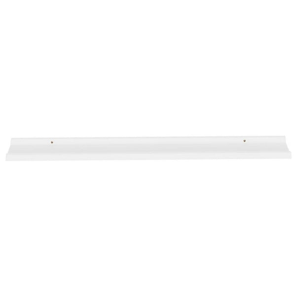 Novia Wall Shelf Set of 2, Sleek Modern White Frame, 45 Inch - BM340482