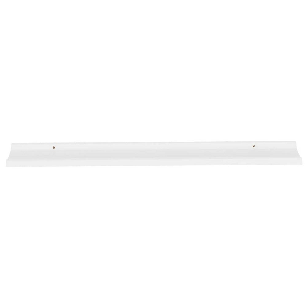 Novia Wall Shelf Set of 2, Sleek Modern White Frame, 45 Inch - BM340482