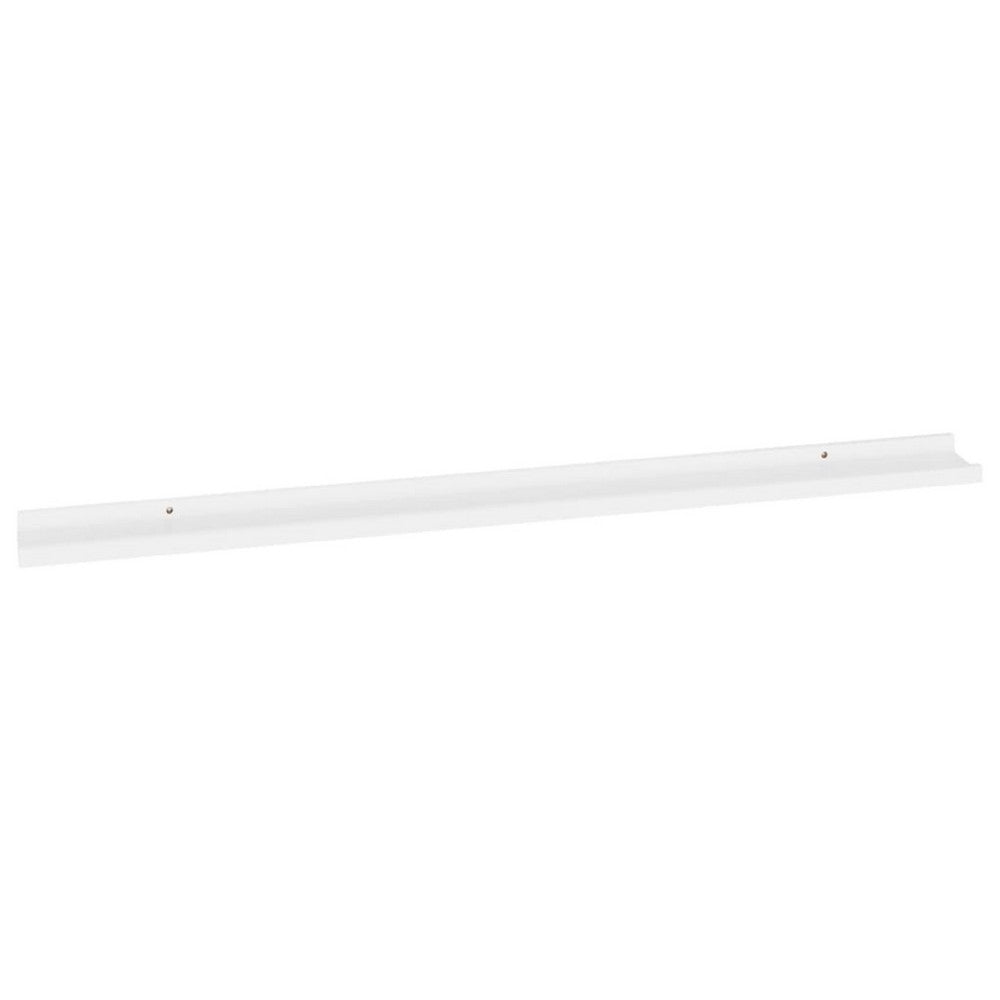 Novia Wall Shelf Set of 2, Sleek Modern White Frame, 45 Inch - BM340482