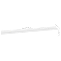 Novia Wall Shelf Set of 2, Sleek Modern White Frame, 45 Inch - BM340482