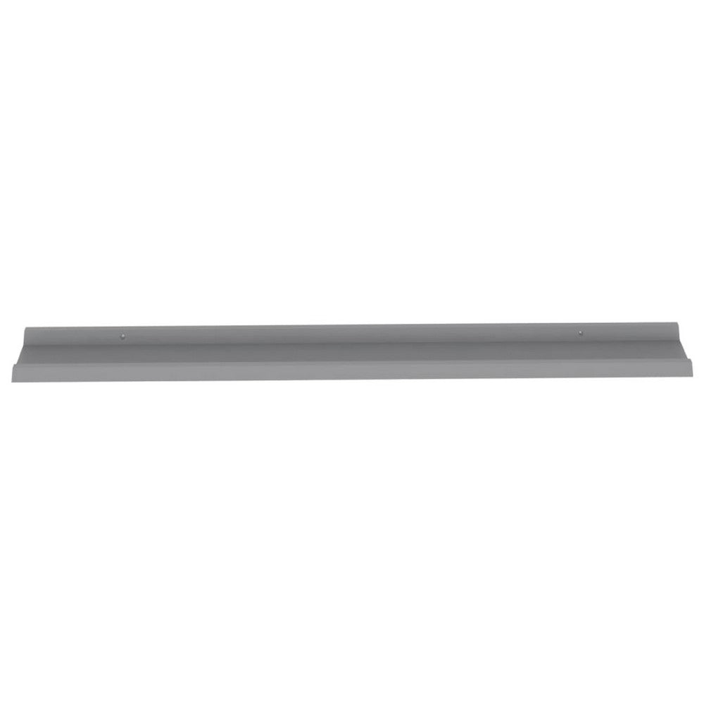 Novia Wall Shelf Set of 2, Sleek Modern Gray Frame, 45 Inch - BM340483