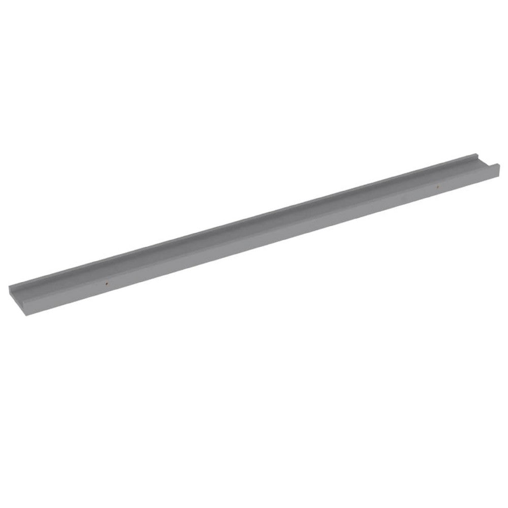 Novia Wall Shelf Set of 2, Sleek Modern Gray Frame, 45 Inch - BM340483