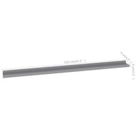Novia Wall Shelf Set of 2, Sleek Modern Gray Frame, 45 Inch - BM340483