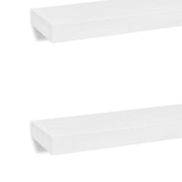 Floating Wall Shelf Set of 2, Spacious White Frame, 47 Inch - BM340487