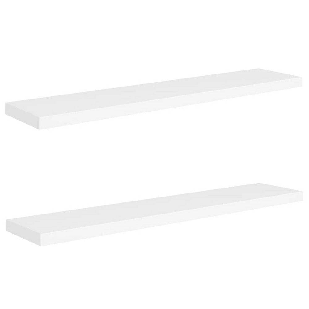 Gima Hanging Wall Shelf Set of 2, Honeycomb MDF, White, 47 Inch - BM340493