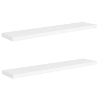 Gima Hanging Wall Shelf Set of 2, Honeycomb MDF, White, 47 Inch - BM340493