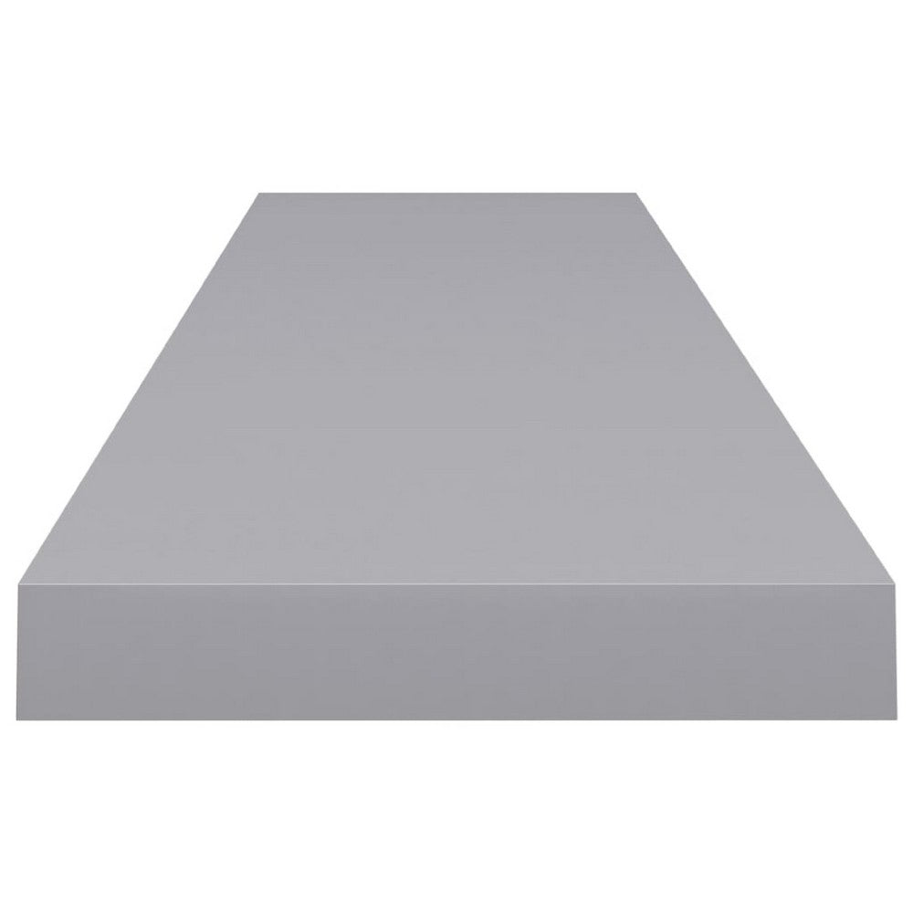 Gima Hanging Wall Shelf, Honeycomb MDF, Gray, Rectangular 47 Inch - BM340494