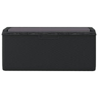 Outdoor Garden Storage Box, Anthracite Gray, Metal, 49 Inch - BM340502
