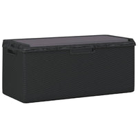 Outdoor Garden Storage Box, Anthracite Gray, Metal, 49 Inch - BM340502