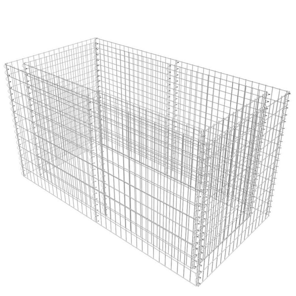 Backyard Raised Garden Bed, Silver Steel, Wire Mesh, 71 Inch - BM340531