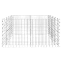 Backyard Raised Garden Bed, Silver Steel, Wire Mesh, 71 Inch - BM340531