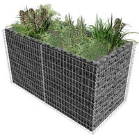 Backyard Raised Garden Bed, Silver Steel, Wire Mesh, 71 Inch - BM340531