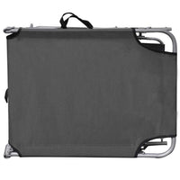 Joanna Sun Lounger Chaise, Gray Fabric, Powder-Coated Steel 75 Inch - BM340537