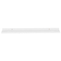 Yuli Modern Wall Shelf Set of 2, Raised Ledge Design, White MDF 39 Inch - BM340564