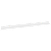 Yuli Modern Wall Shelf Set of 2, Raised Ledge Design, White MDF 39 Inch - BM340564