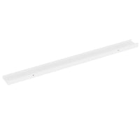 Yuli Modern Wall Shelf Set of 2, Raised Ledge Design, White MDF 39 Inch - BM340564