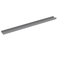 Yuli Modern Wall Shelf Set of 2, Raised Ledge Design, Gray MDF 39 Inch - BM340567