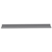 Yuli Modern Wall Shelf Set of 4, Raised Ledge Design, Gray MDF 39 Inch - BM340568