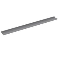 Yuli Modern Wall Shelf Set of 4, Raised Ledge Design, Gray MDF 39 Inch - BM340568