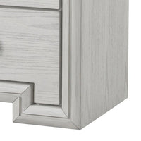 Basil Nightstand, 2 Drawers, Rustic White Solid Wood, 29 Inch - BM340848