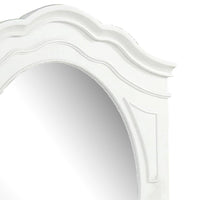 Calpan Dresser Mirror, Modern White Solid Wood Frame, 38x40 - BM340851