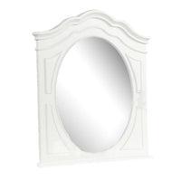 Calpan Dresser Mirror, Modern White Solid Wood Frame, 38x40 - BM340851