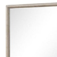 Myna Dresser Mirror, Beveled Glass, Oak Brown Solid Wood, 34x45  - BM340853