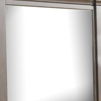 Huder Dresser Mirror, Beveled Glass, Dark Walnut Brown Wood, 39x46 - BM340862