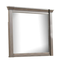 Huder Dresser Mirror, Beveled Glass, Dark Walnut Brown Wood, 39x46 - BM340862