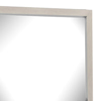 Kexa Dresser Mirror, Bevel Glass, Light Gray Solid Wood Frame, 34x44  - BM340866