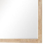 Rexa Dresser Mirror, Beveled Glass, Natural Brown Solid Wood, 36x42 - BM340867
