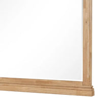 Lexa Dresser Mirror, Bevel Glass, Natural Oak Brown Solid Wood, 38x44 - BM340870