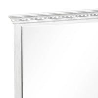 Leyne Dresser Mirror, Bevel Glass, Weathered Gray Solid Wood, 40 Inch - BM340873