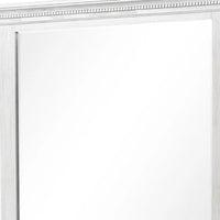 Leyne Dresser Mirror, Bevel Glass, Weathered Gray Solid Wood, 40 Inch - BM340873