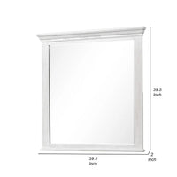 Leyne Dresser Mirror, Bevel Glass, Weathered Gray Solid Wood, 40 Inch - BM340873