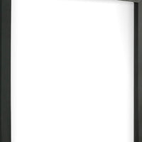 Lati Dresser Mirror, Beveled Glass, Black Wood, 40 Inch Square - BM340881